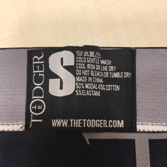 TODGER - (S) High Cut Brief White with Black Band - Picture 3 of 5